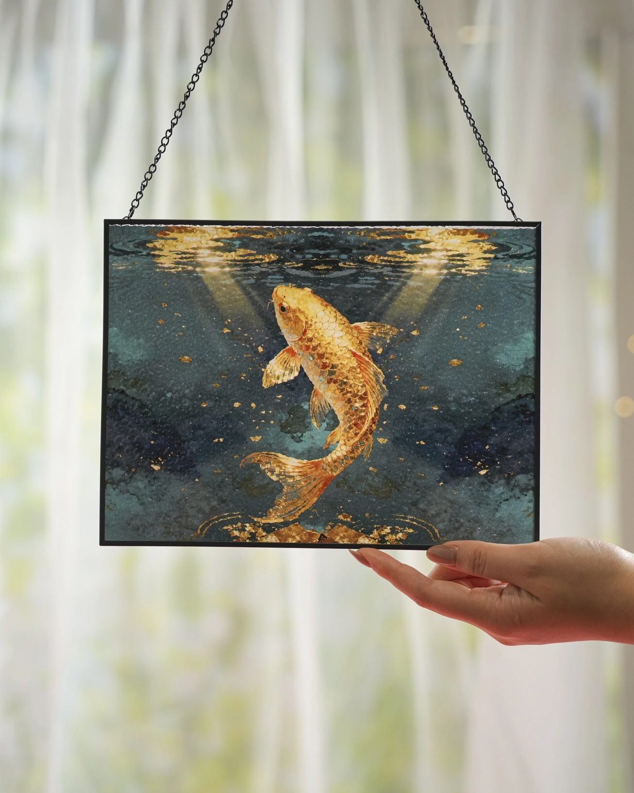 Stained Glass Suncatcher for Window Hanging