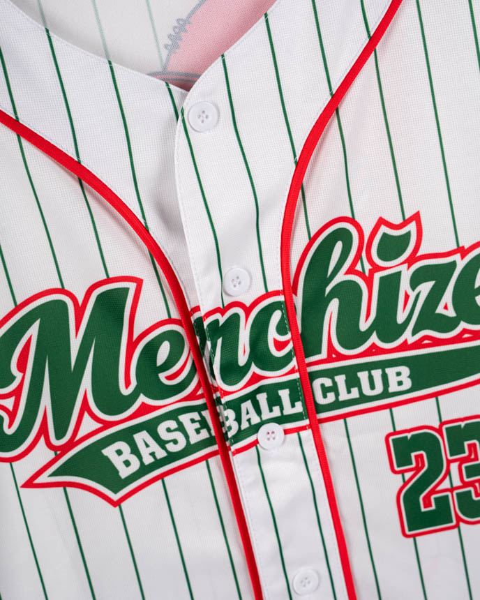 All-over Print Unisex Baseball Jersey (White Buttons)