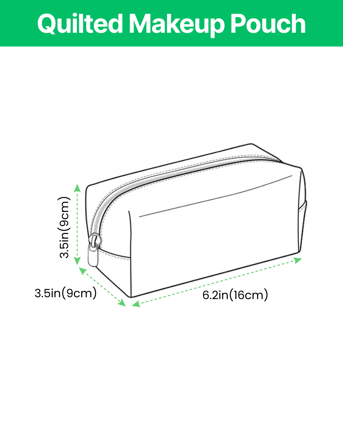 Quilted Makeup Pouch