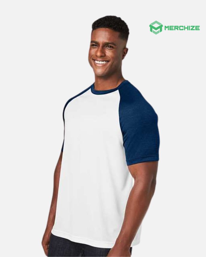 Unisex Zone Colorblock Raglan T-Shirt Team 365 (Made in US)