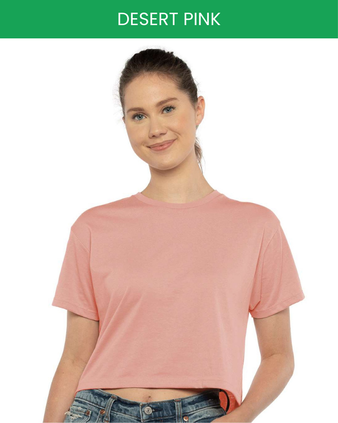 トップス READY MADE Women's Ideal Crop Top Next Level 1580 (Made in US) - Print on