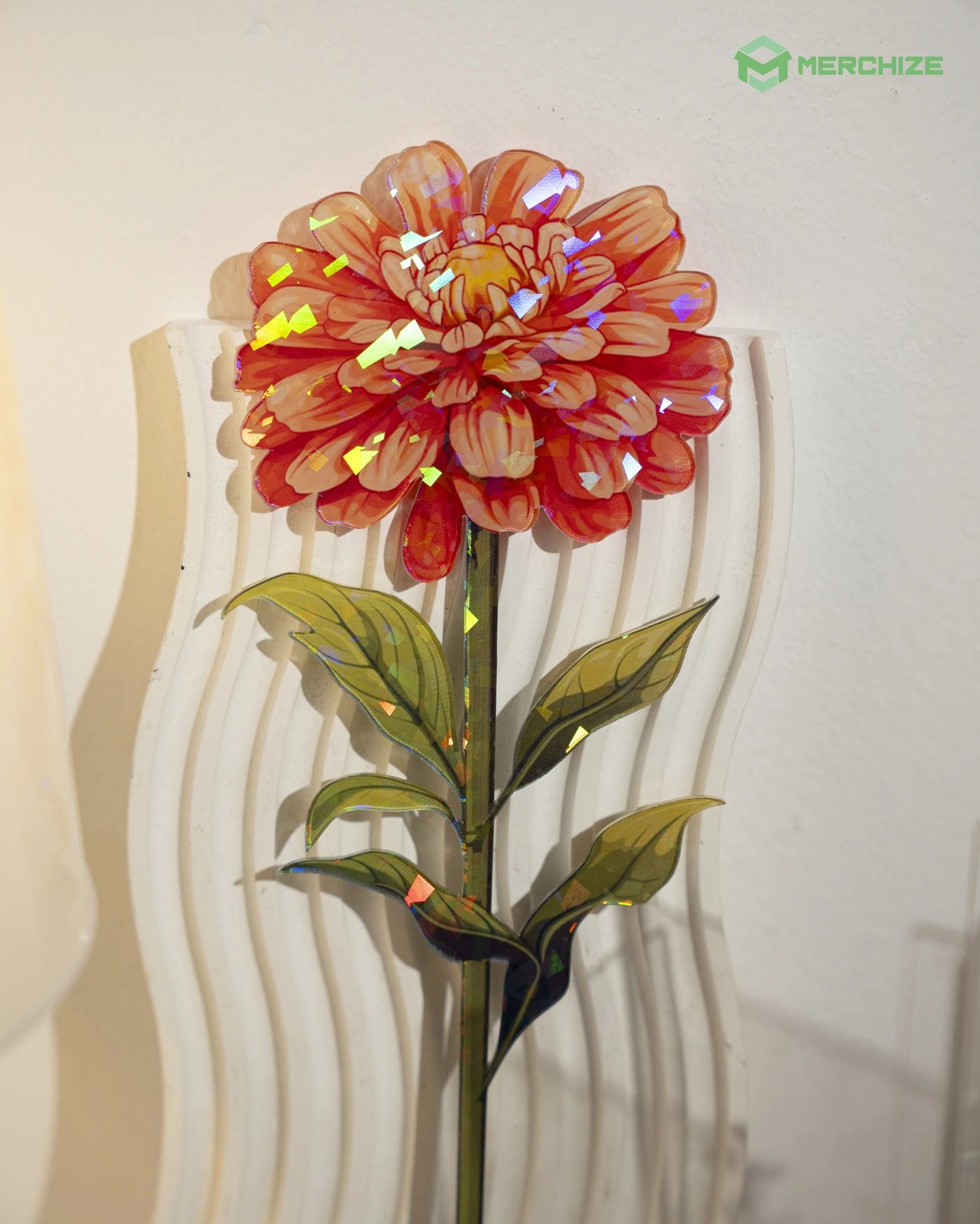 Custom Shape Hologram Flower