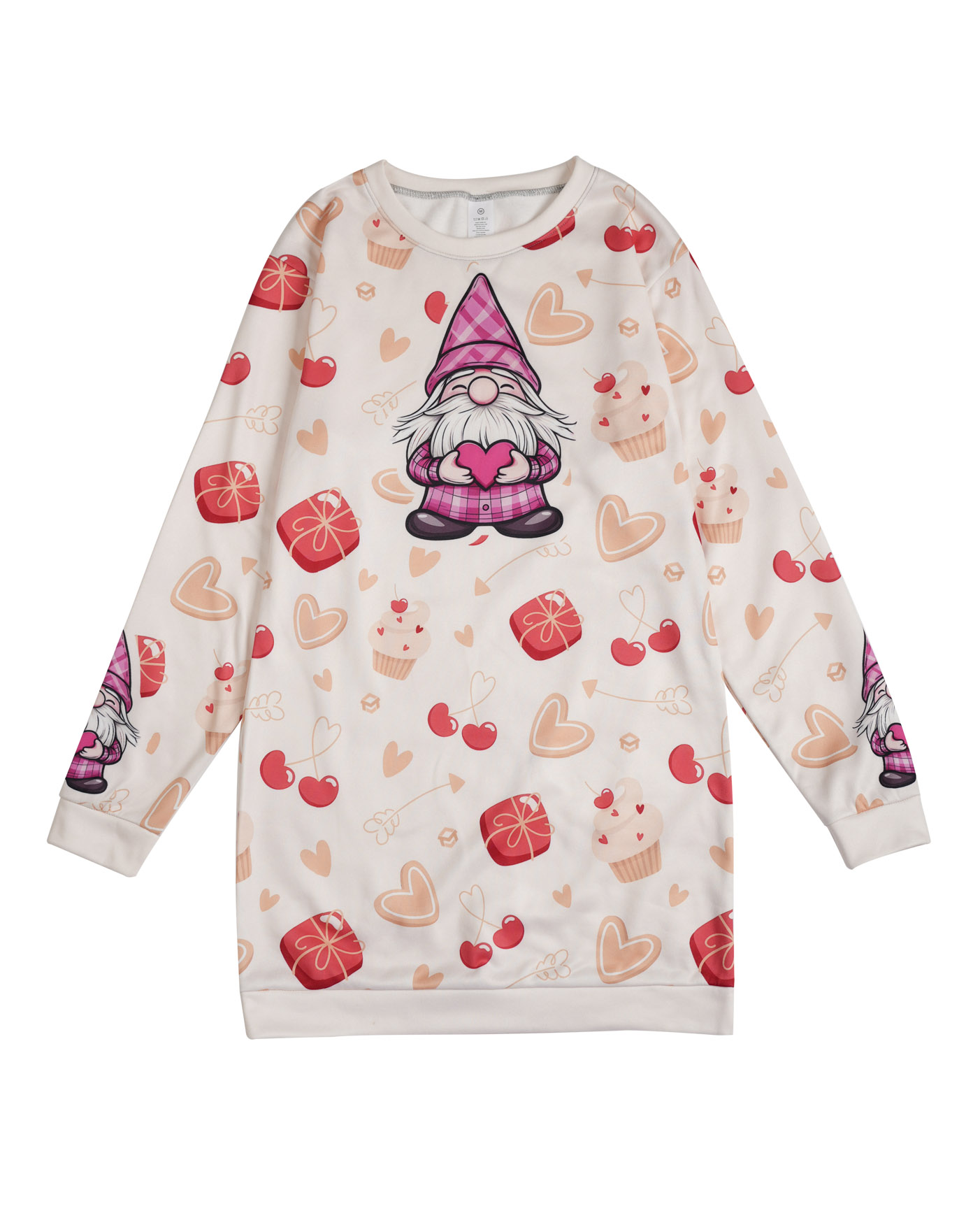 All-over Print Sweatshirt Dress