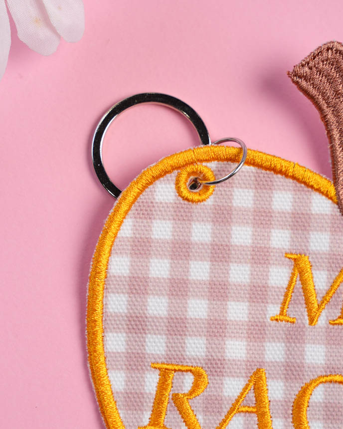 Custom Shape Embroidered Canvas Tag 
