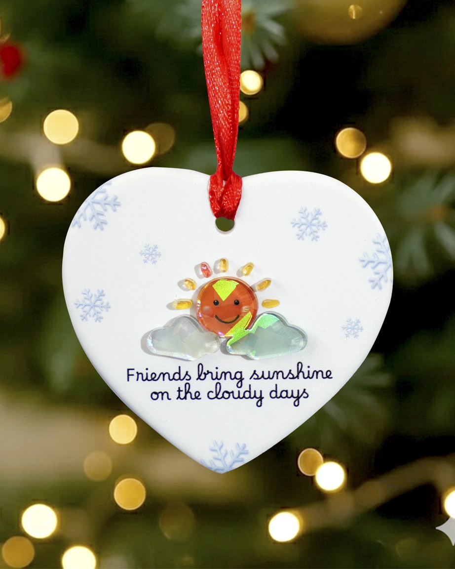 Ceramic and Hologram Ornament