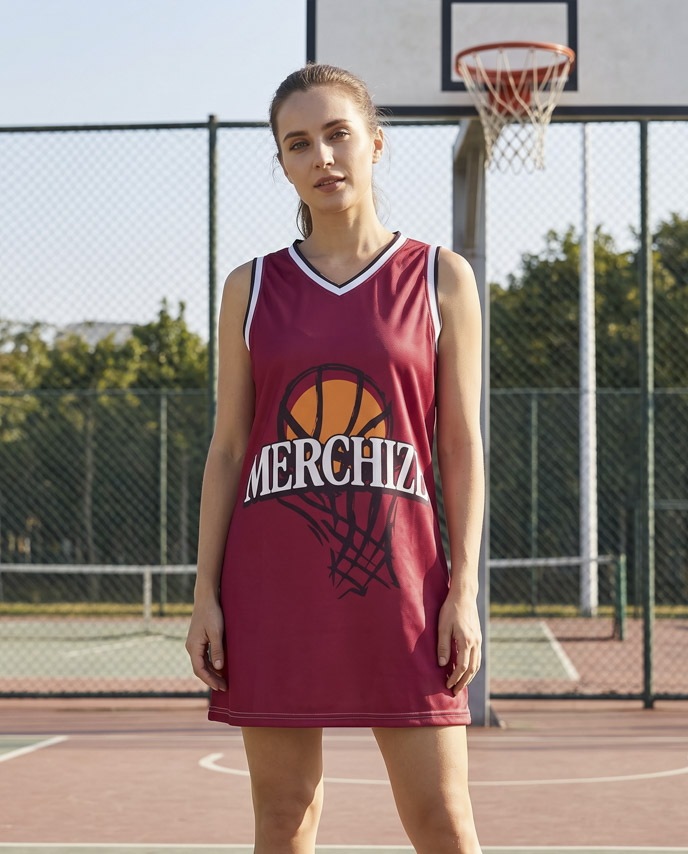 All-over Print Basketball Jersey Dress 