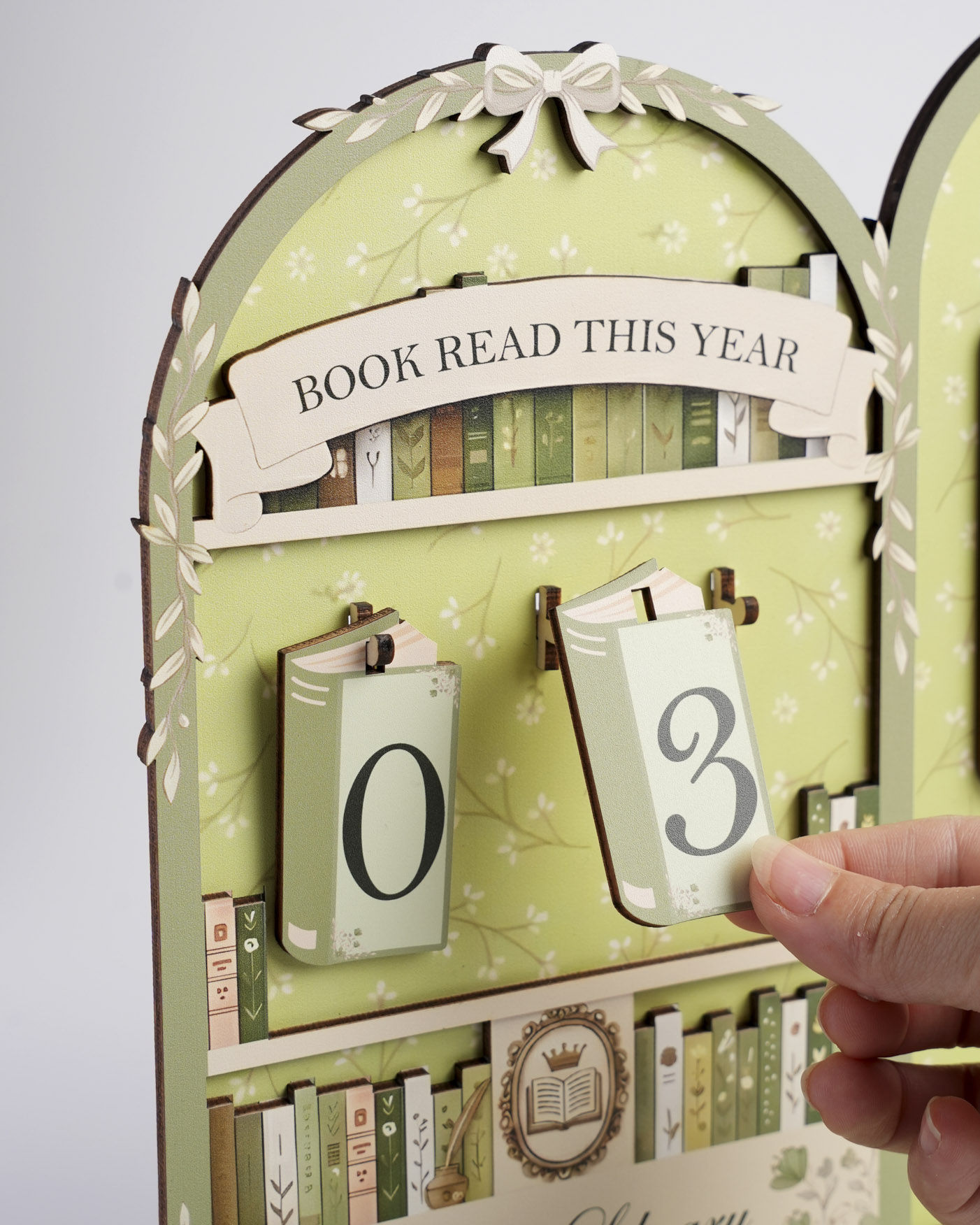 Custom Shape Wood Tracker Sign With Book Holder