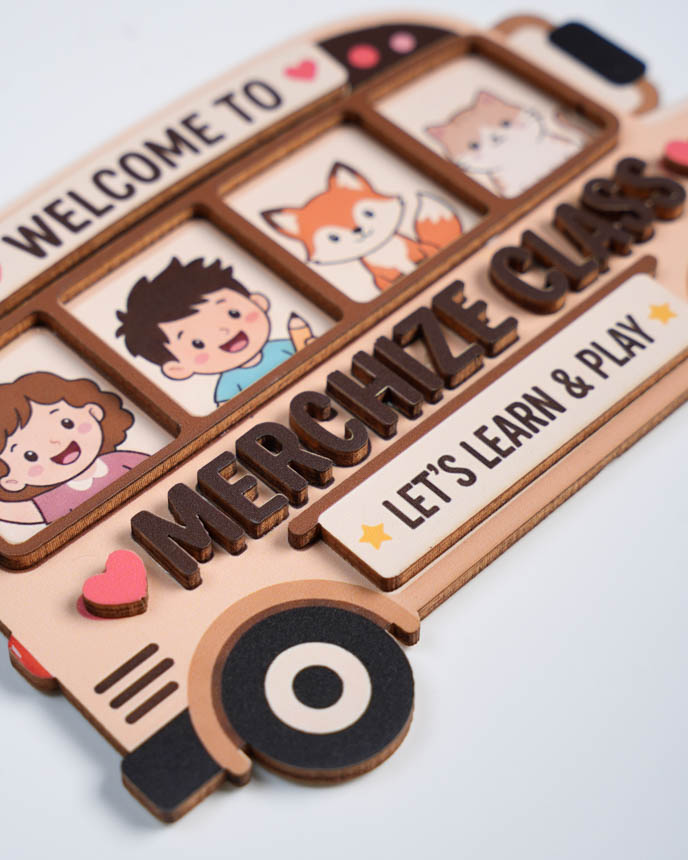 Custom Shape 2-Layer Wood Magnet