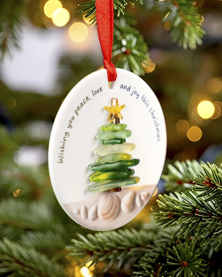 Ceramic and Acrylic Ornament