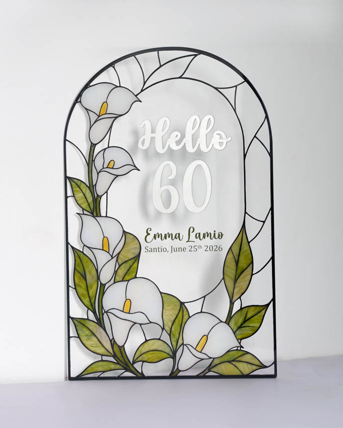 Custom Shape Acrylic And Acrylic Mirror Welcome Sign