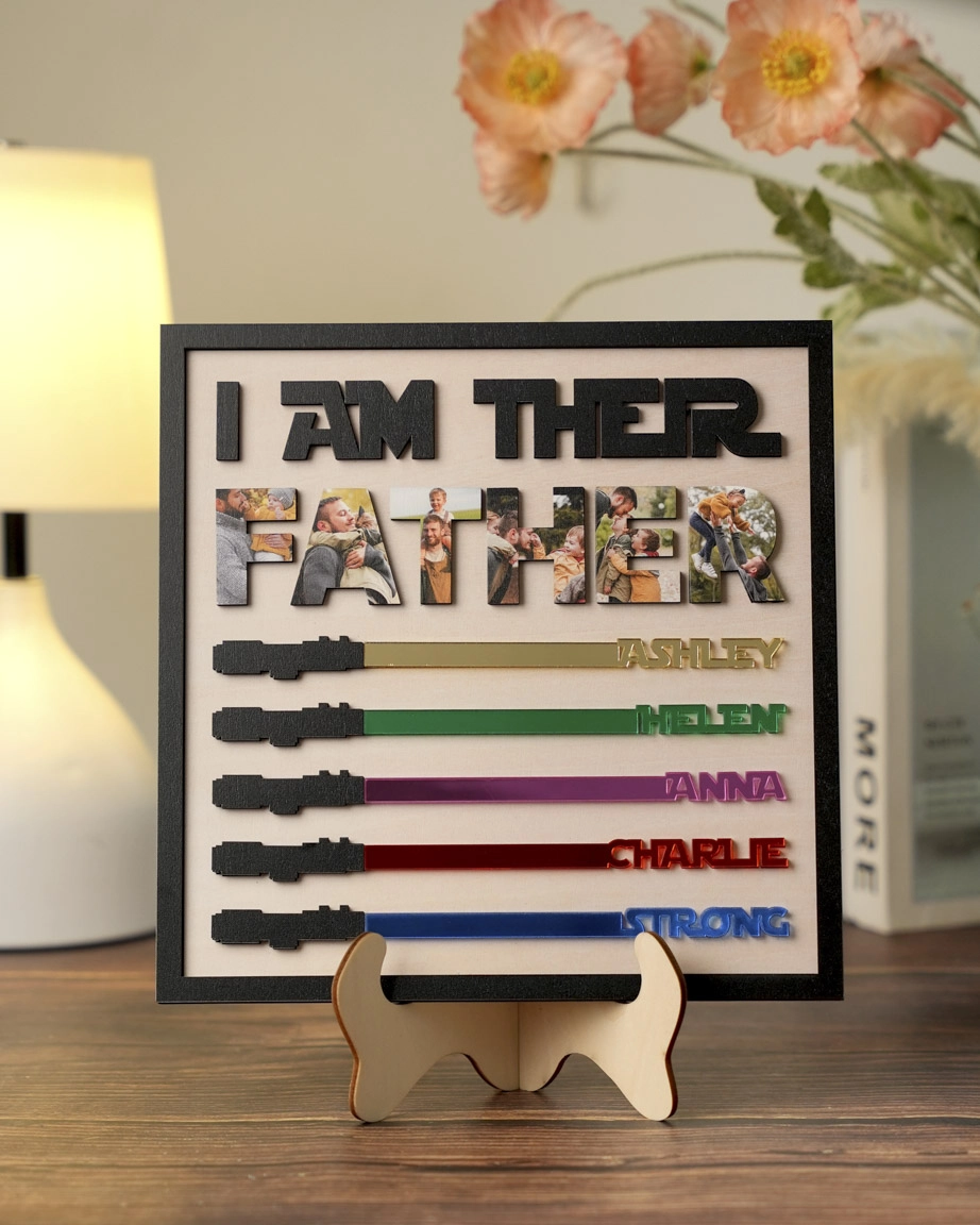 Custom Shape Wood and Acrylic Mirror Sign