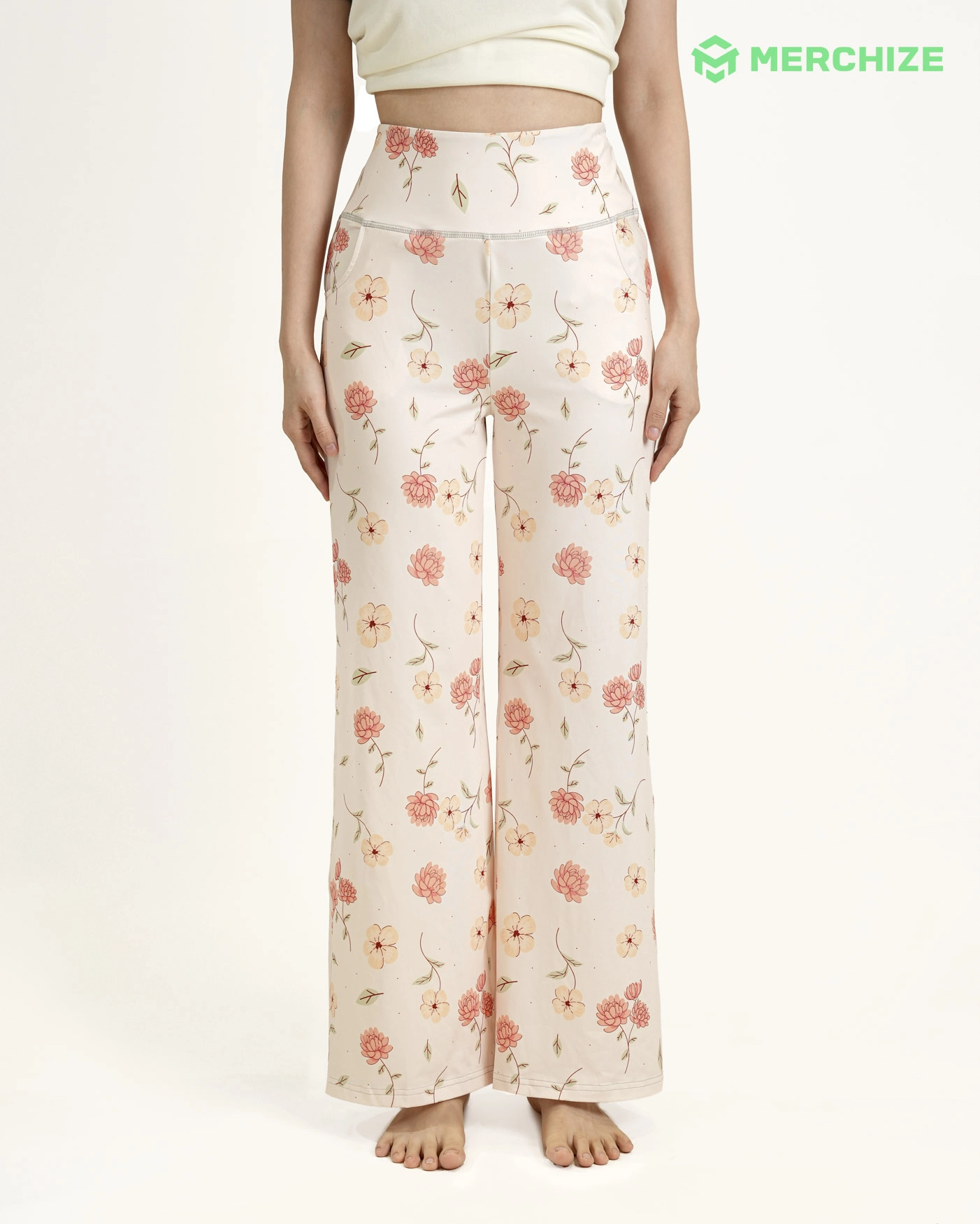 All-over Print Wide Leg Yoga Pants