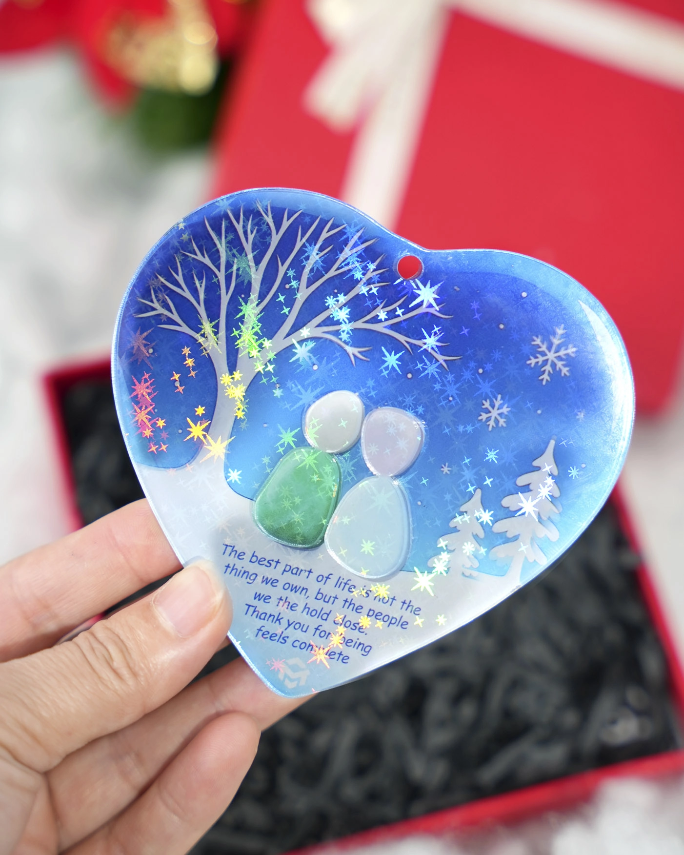 Custom Shape 2-Layer Hologram Ornament