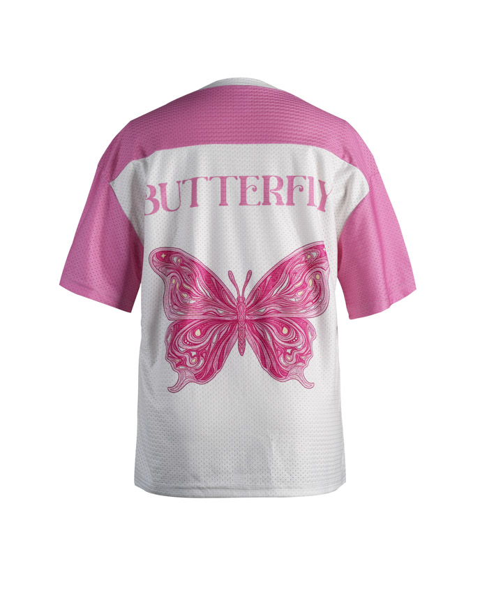 All-over Print Drop Shoulder Mesh Football Jersey