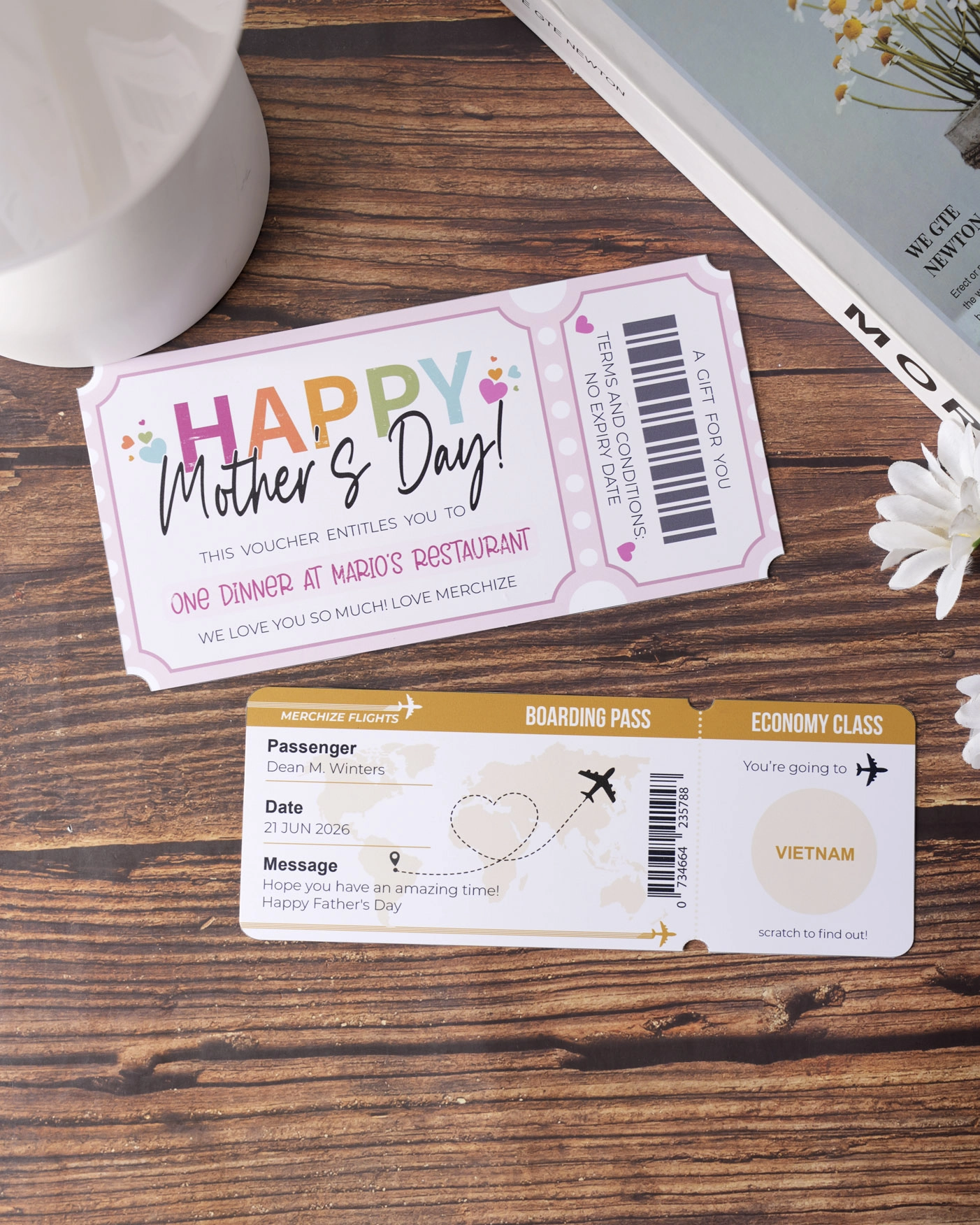 Custom Shape Scratch-Off Card