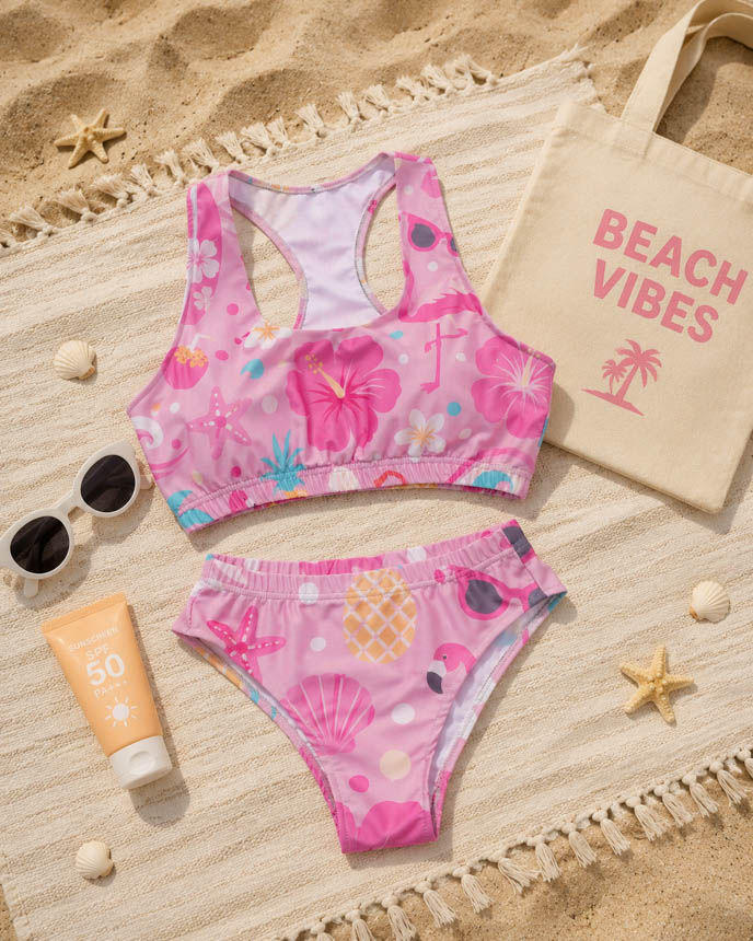 All-over Print Sporty Tank Bikini