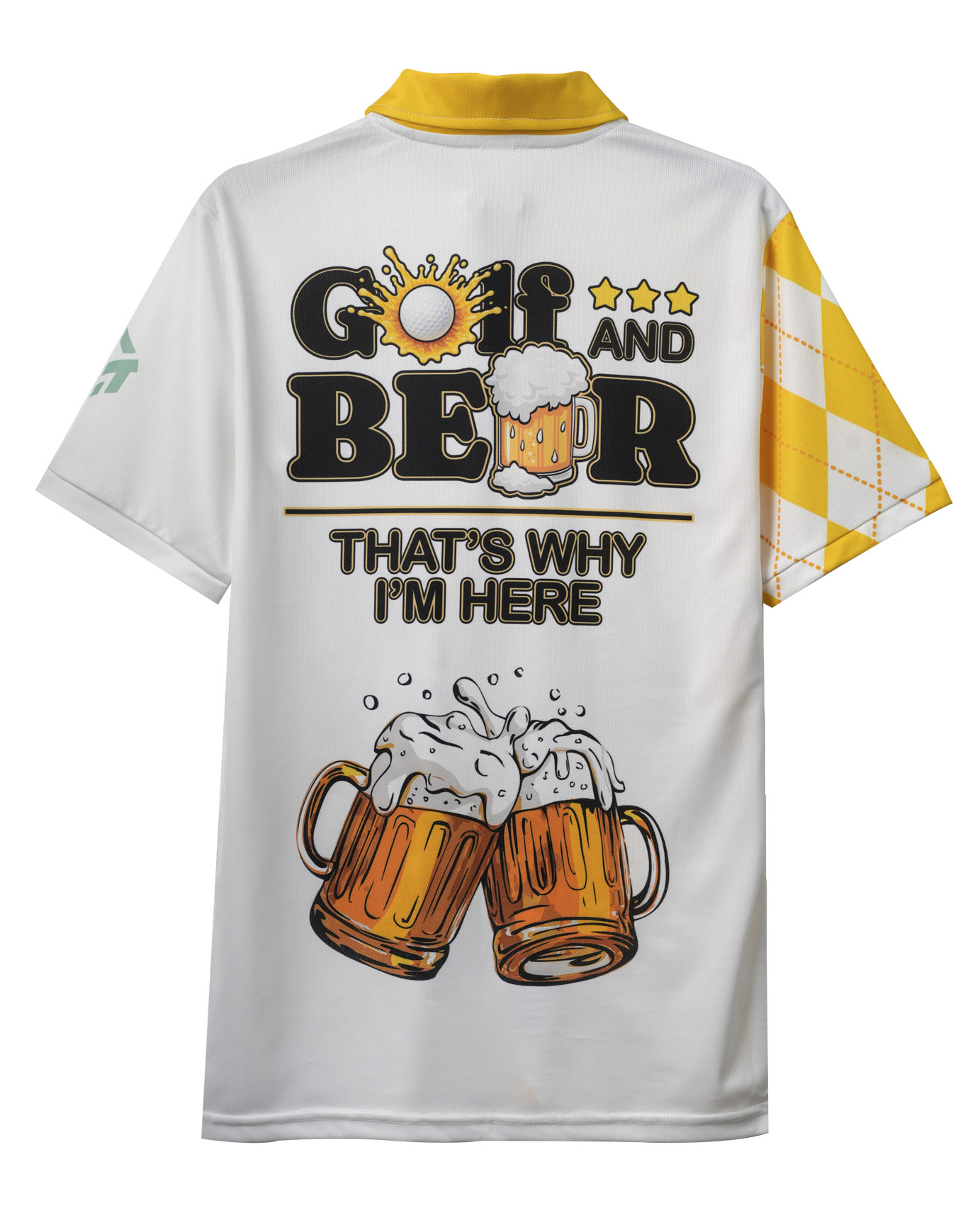 All-over Print Zip Polo Shirt (Lightweight)