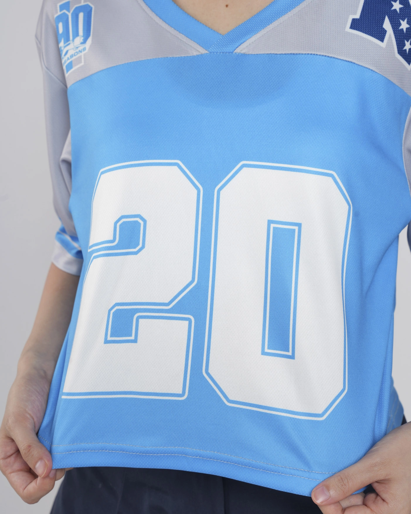 All-over Print Crop Top Football Jersey