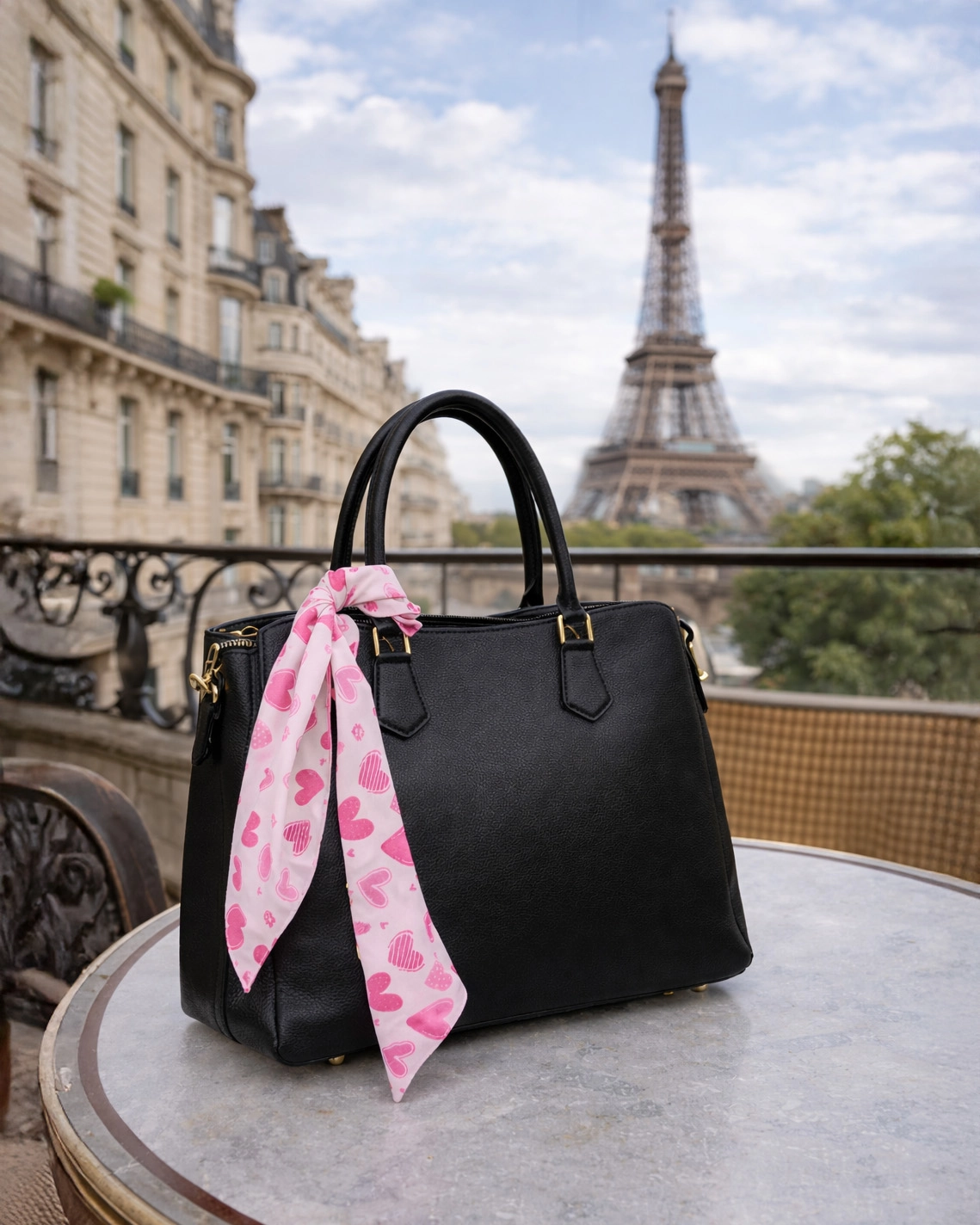 All-over Print Satin Hair Scarf