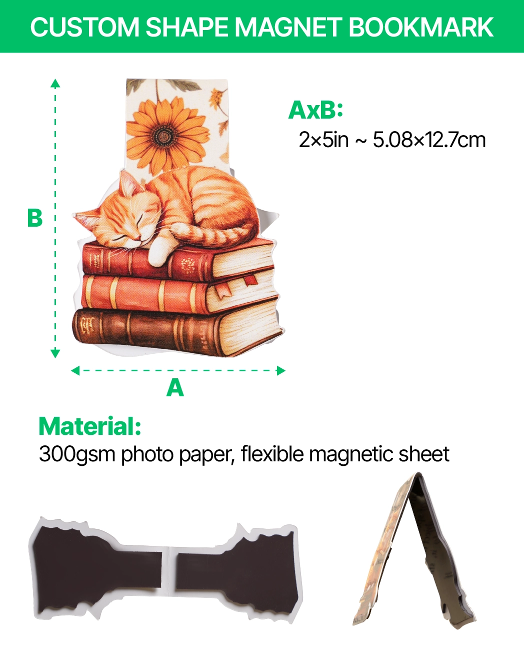 Custom Shape Magnet Bookmark