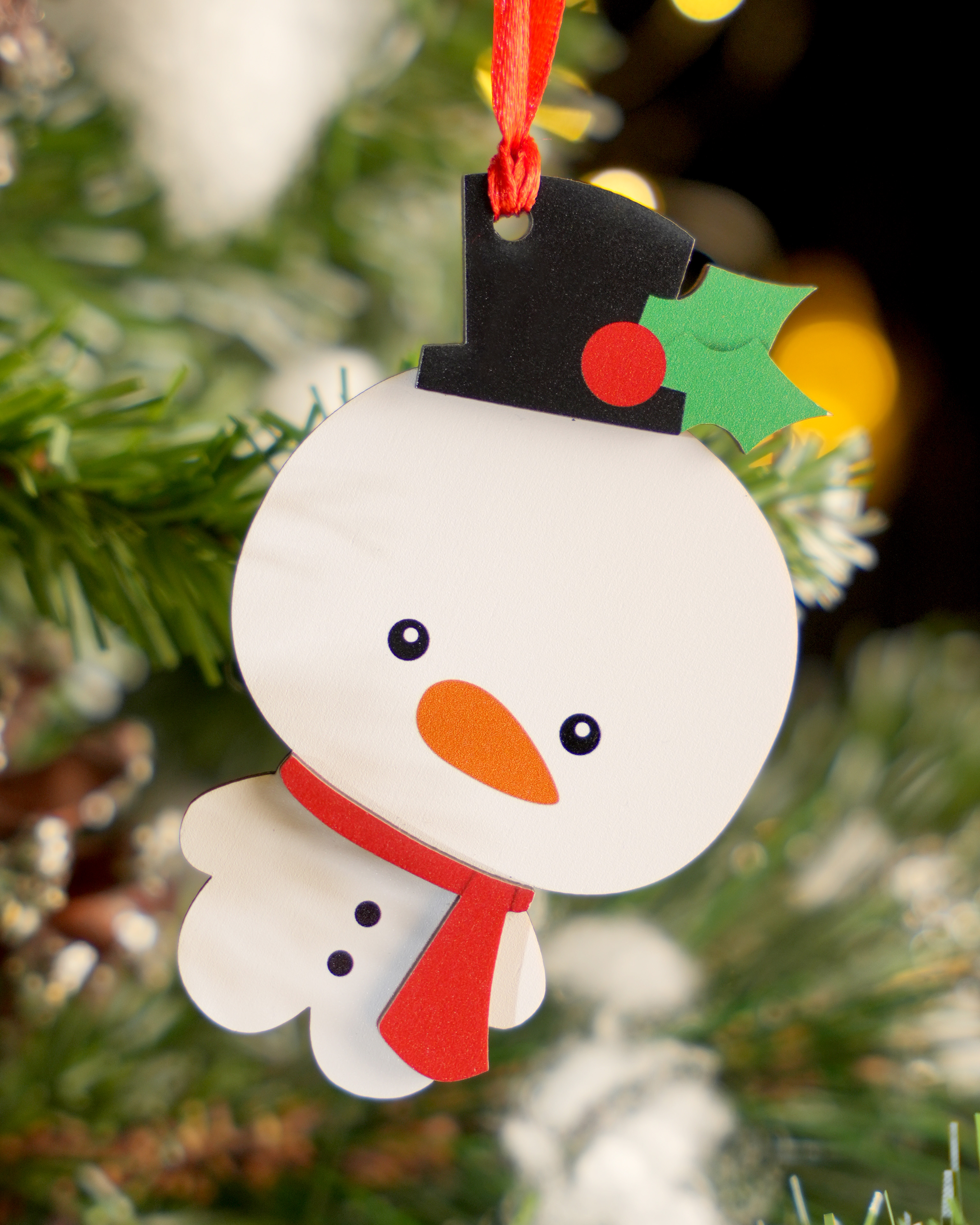 Custom Shape 2-Layered Wood Ornament