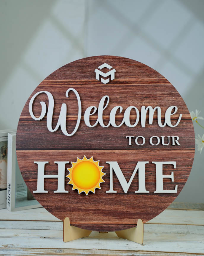 Custom Shape Interchangeable Wood Sign
