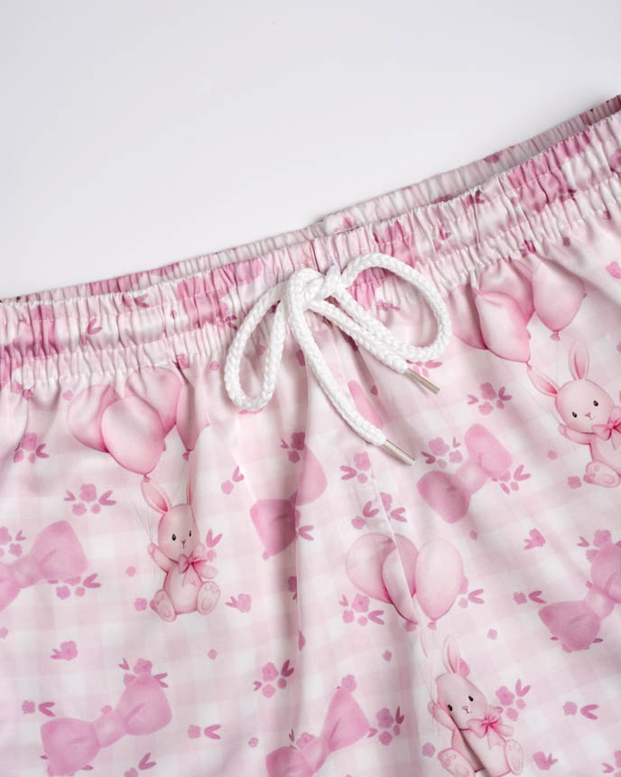 All-over Print Kid and Youth Satin Pajama Shorts