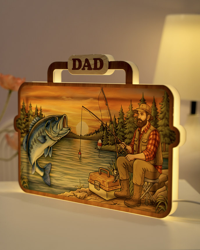 Custom Shape 2-side Printed Photo Night Light Box