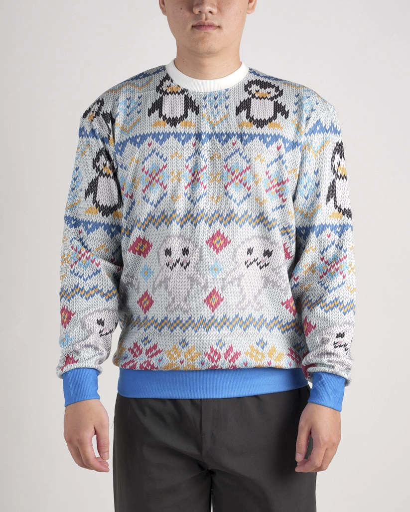 All-over Print Knitted Sweater