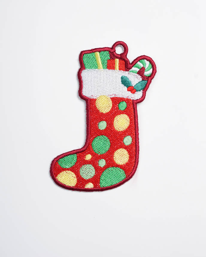 Custom Shape Embroidered Ornament