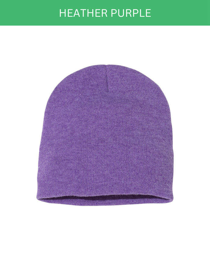 Engraved Leather Patch Beanie for Kid (Made in US) 