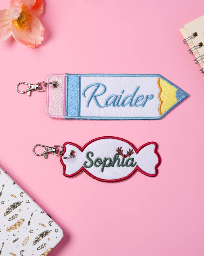 Embroidered Patch Keychain