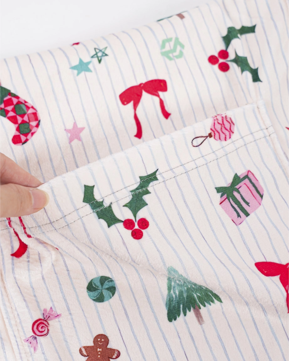 All-over Print Fleece Pocket Scarf