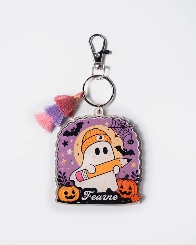 Custom Shape 2-Layer Clear Acrylic Tag With Tassel