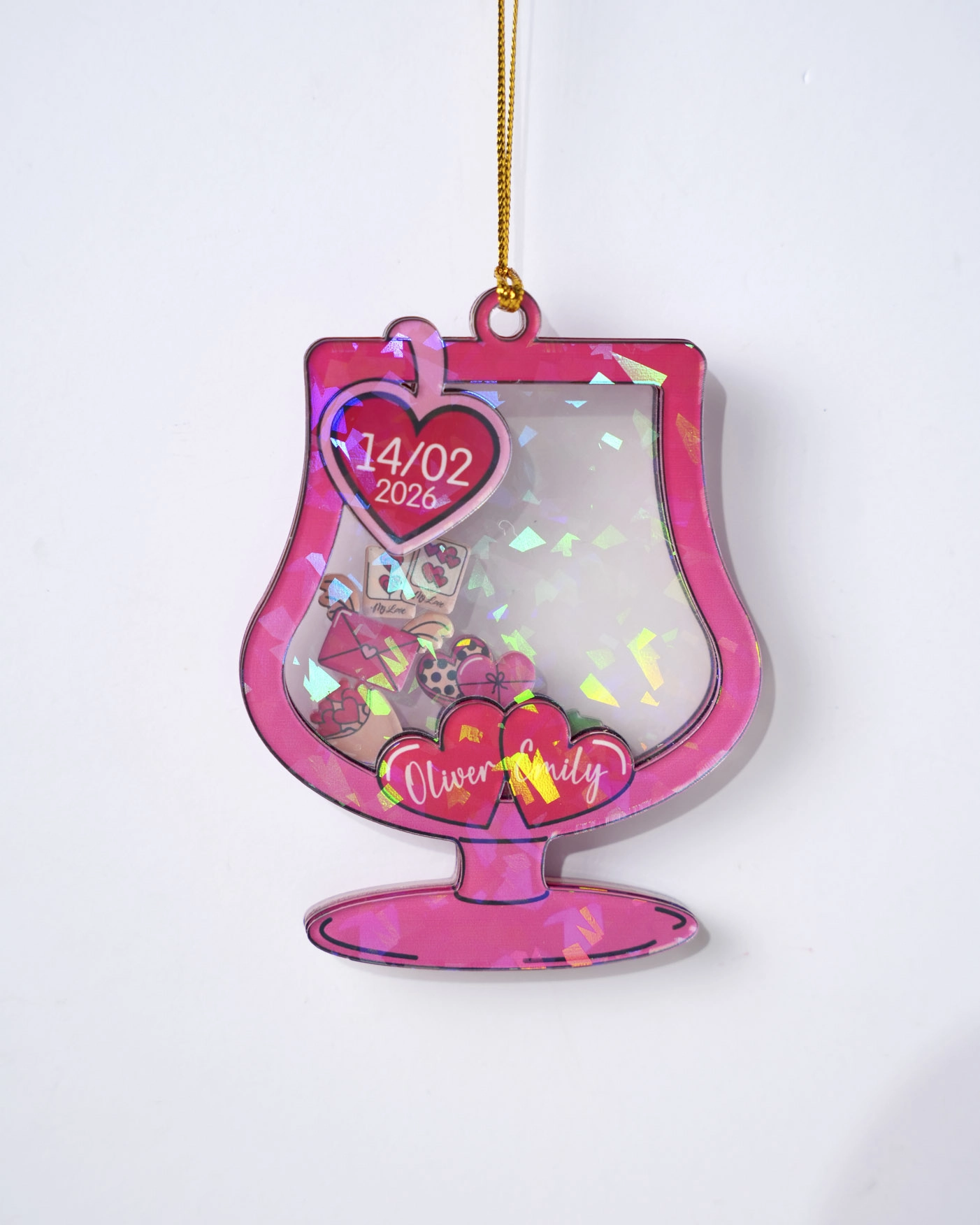4-Layer Hologram Shaker Ornament