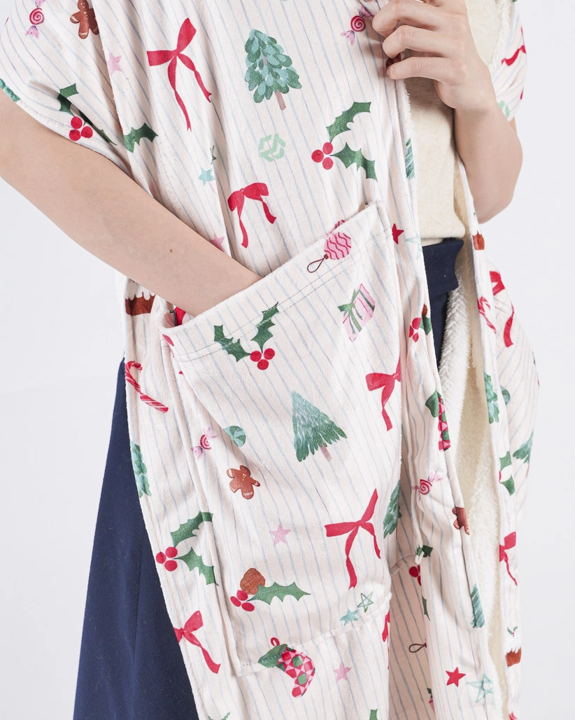 All-over Print Fleece Pocket Scarf