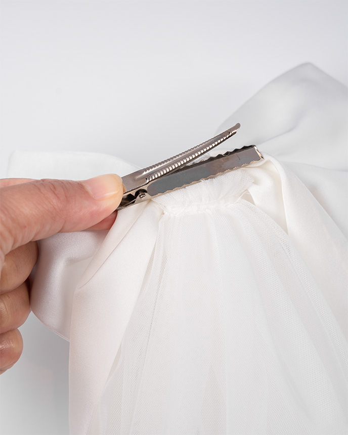 Satin Bow Veil