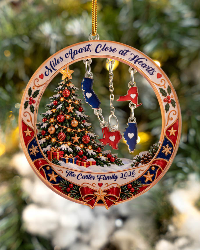 Custom Shape Acrylic Ornament With Multiple Charms