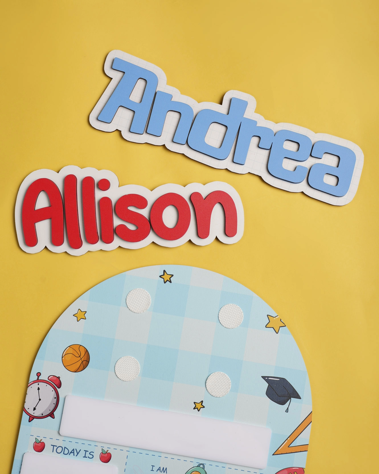 2 Layers Attachable Wooden Tag