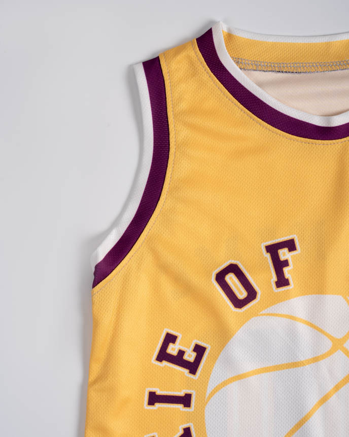 All-over Print Kid and Youth Basketball Crewneck Jersey Set
