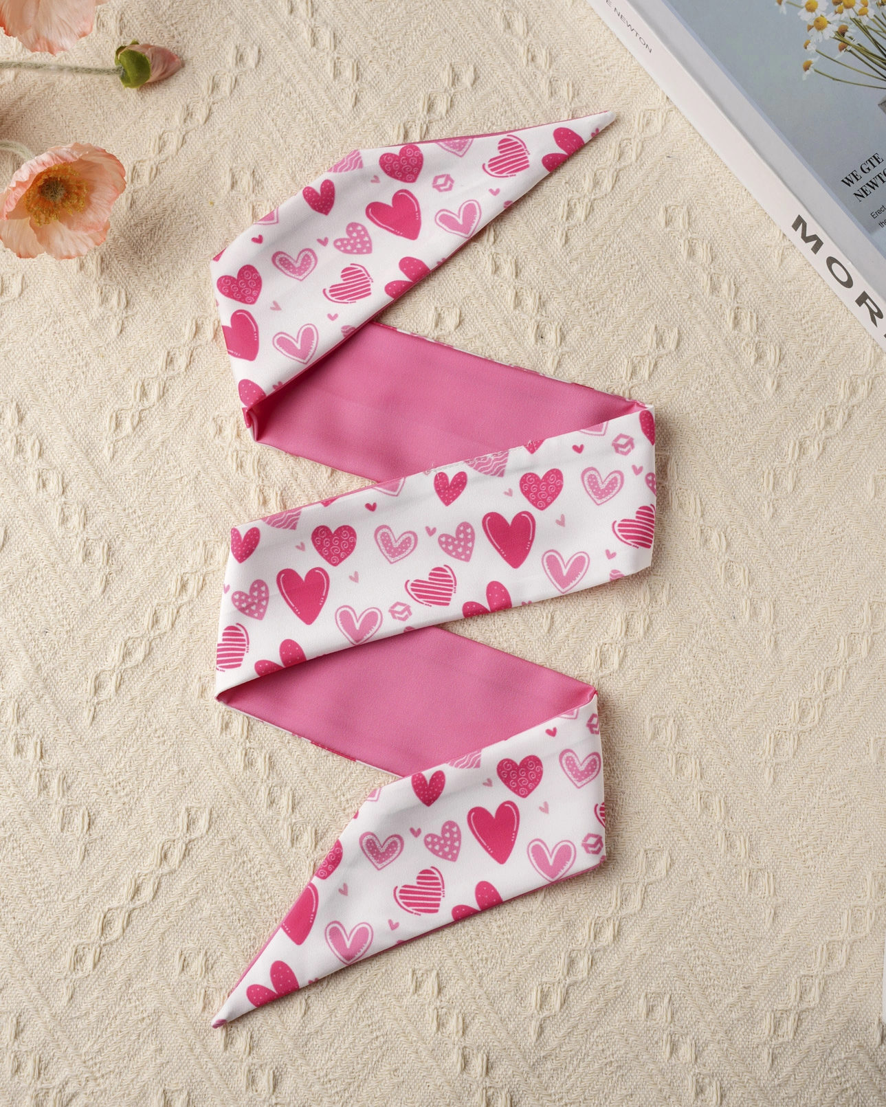 All-over Print Satin Hair Scarf