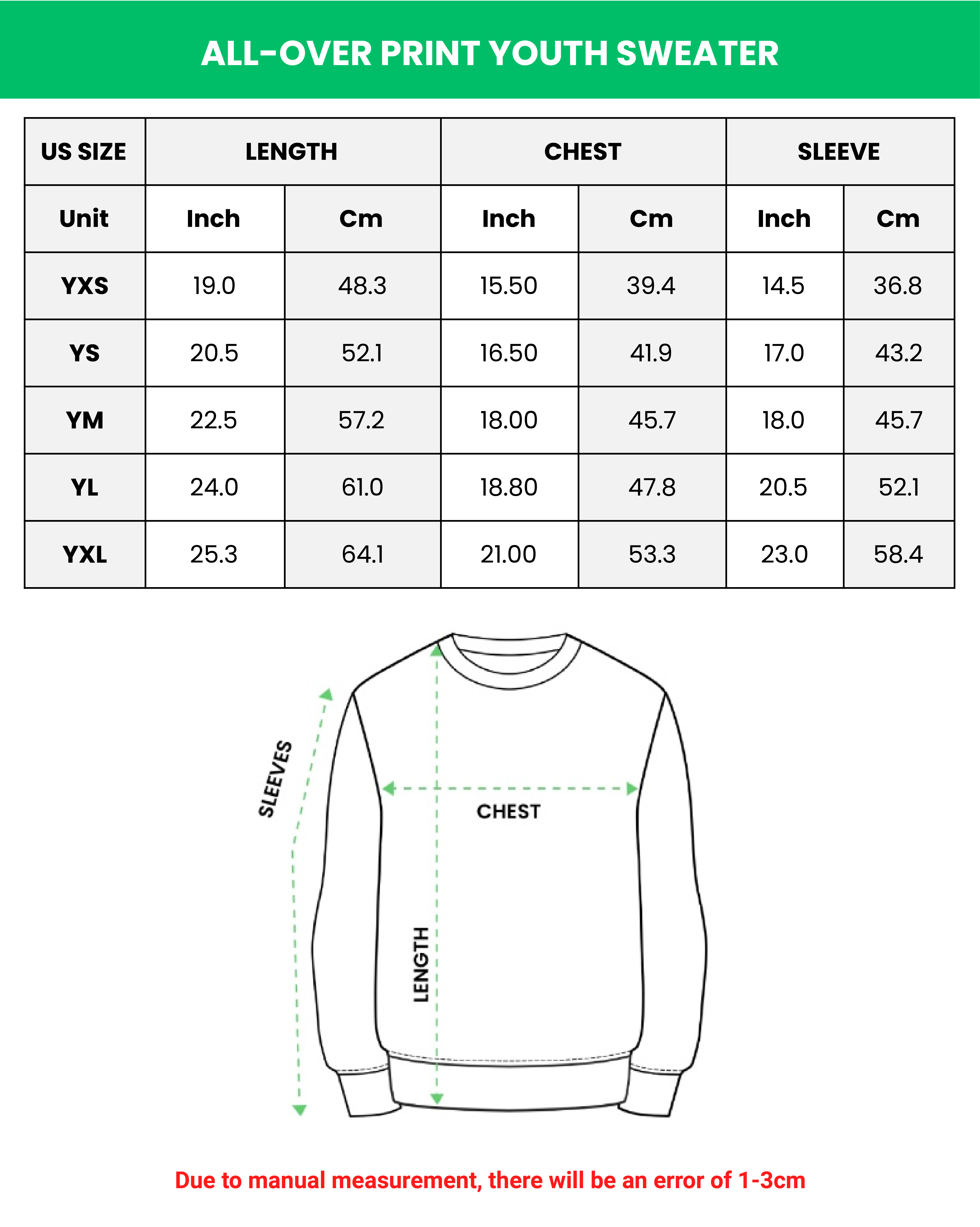 All-over Print Youth Knitted Sweater