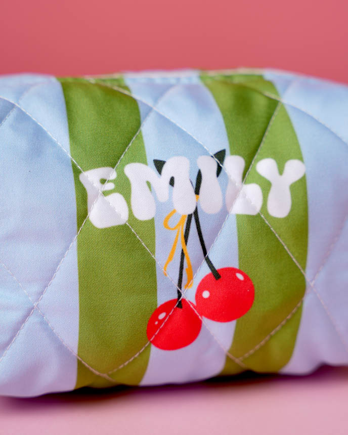 Quilted Makeup Pouch
