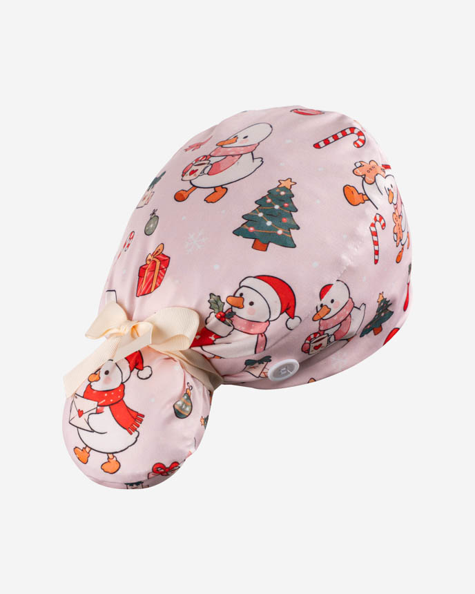 All-over Print Ponytail Scrub Cap
