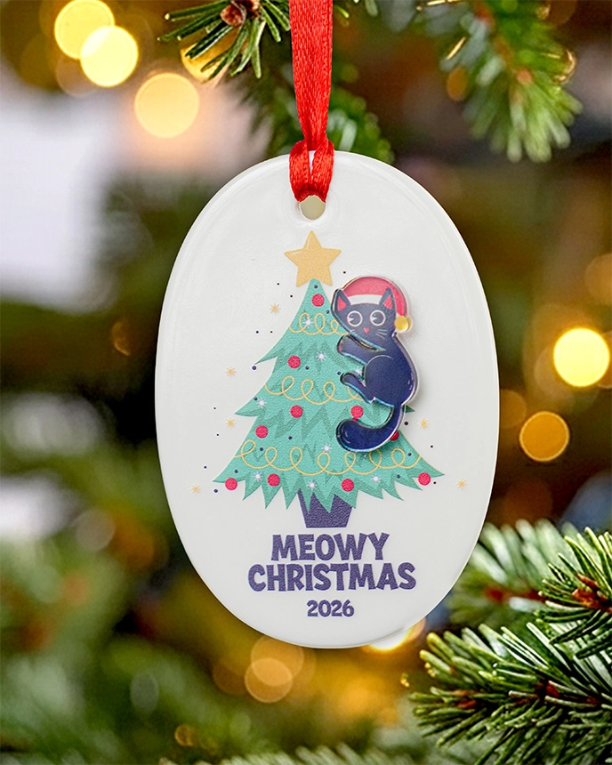 Ceramic and Acrylic Ornament