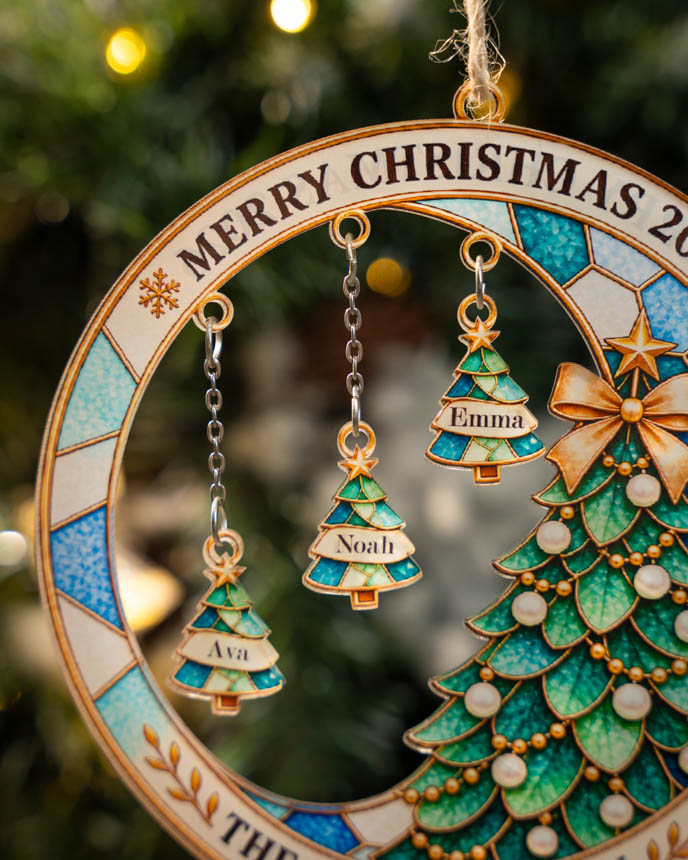 Custom Shape Acrylic Ornament With Multiple Charms