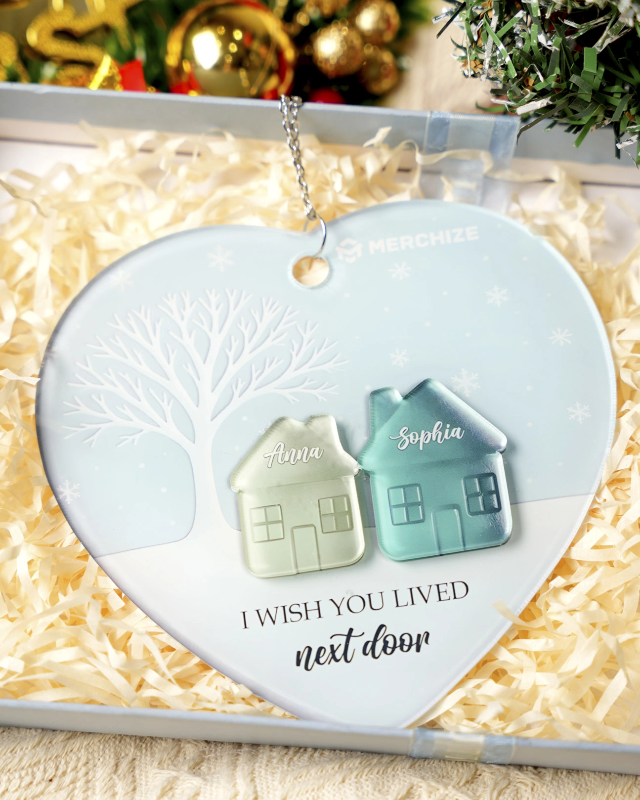 Custom Shape 2-Layer Acrylic Ornament