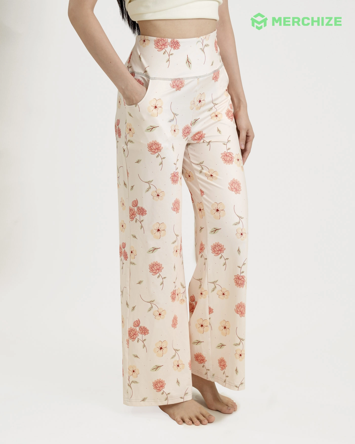 All-over Print Wide Leg Yoga Pants