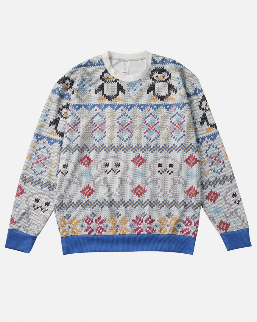 All-over Print Knitted Sweater