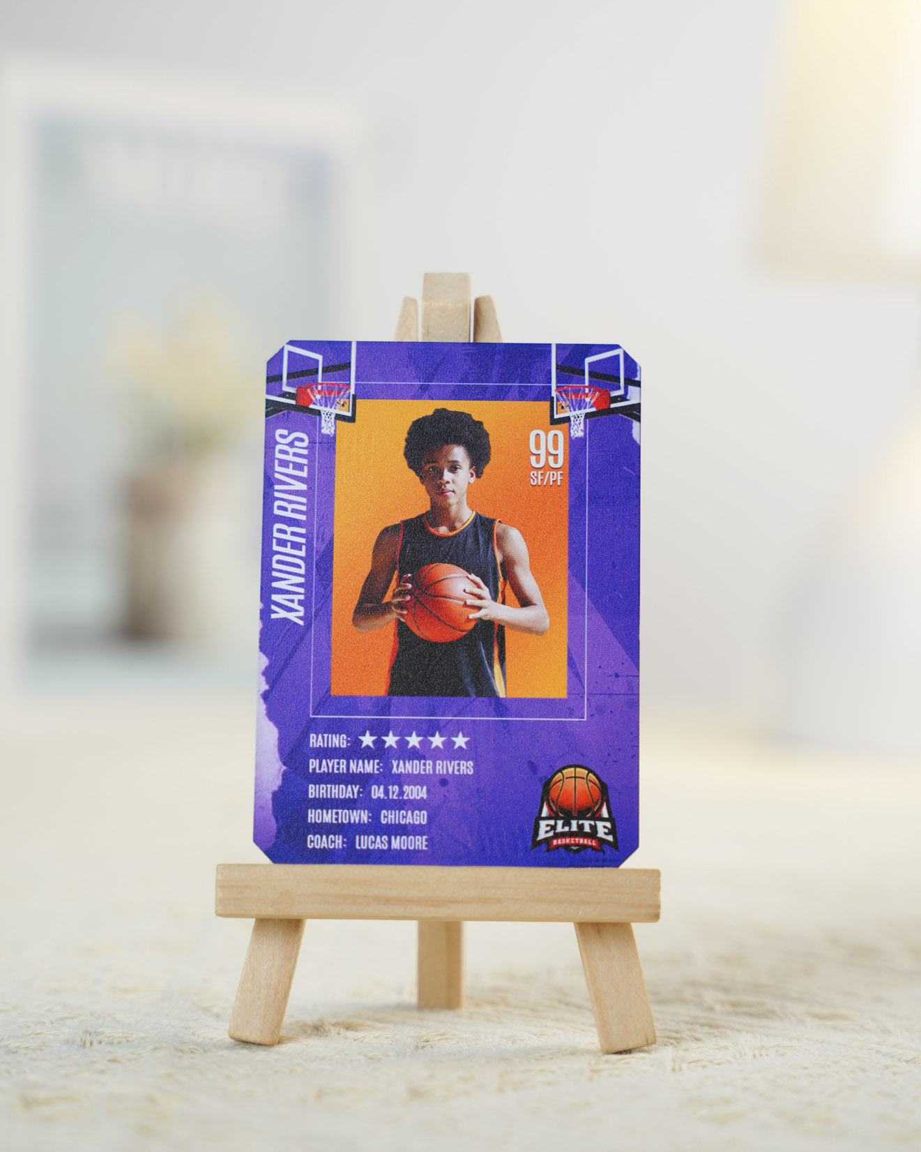 Custom Shape Hologram Card